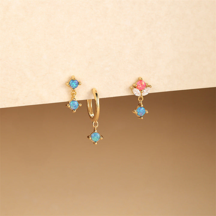Lena – Boucles d'oreilles délicates en or avec éclat