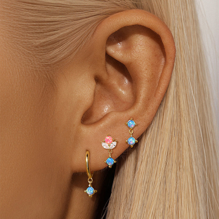 Lena – Boucles d'oreilles délicates en or avec éclat