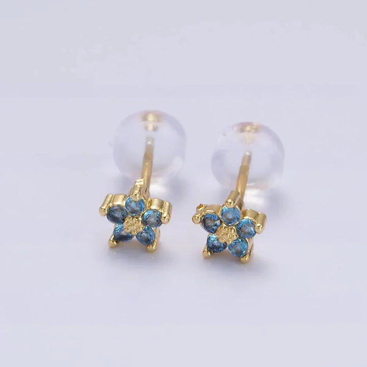 Boucles d'oreilles Prego avec Fleur Délicate