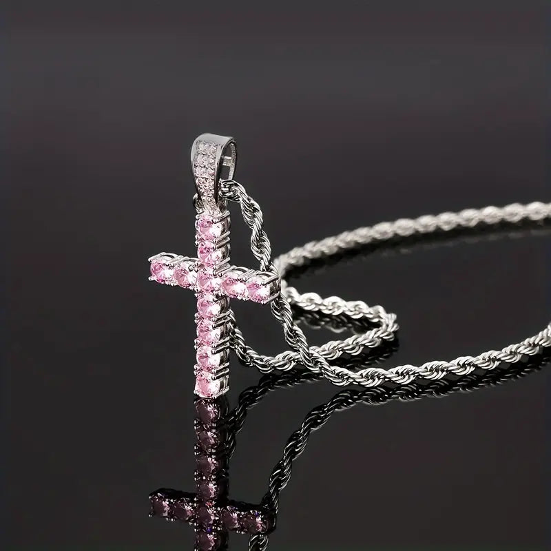 Collier avec Pendentif Croisé