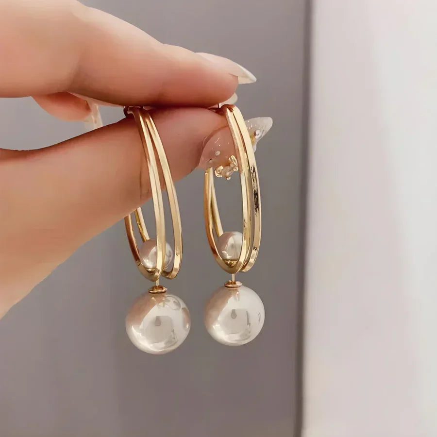 Boucles d'oreilles enchantées avec perles