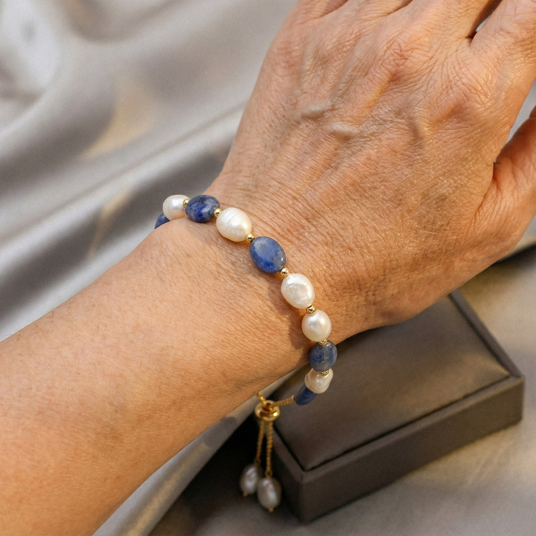 Bracelet Élégant en Perles de l'Océan
