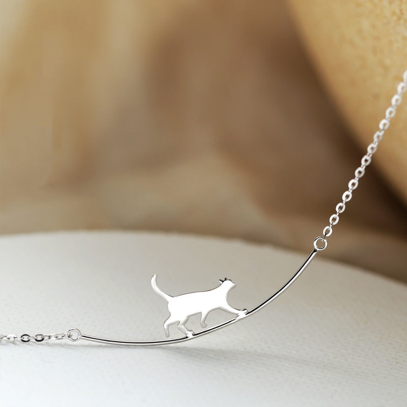 Collier de Chat Escalade en Argent