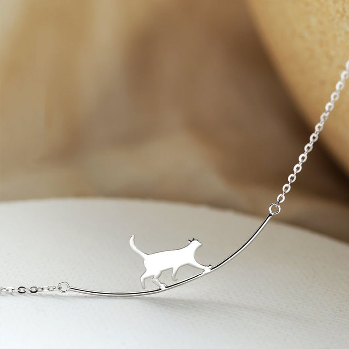 Collier de Chat Escalade en Argent