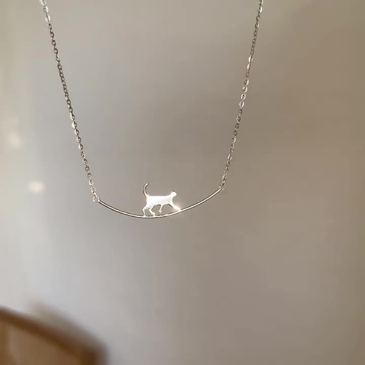Collier de Chat Escalade en Argent