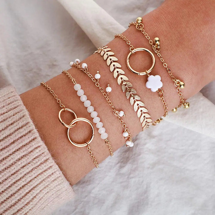 Ensemble de Bracelets Boho en Or