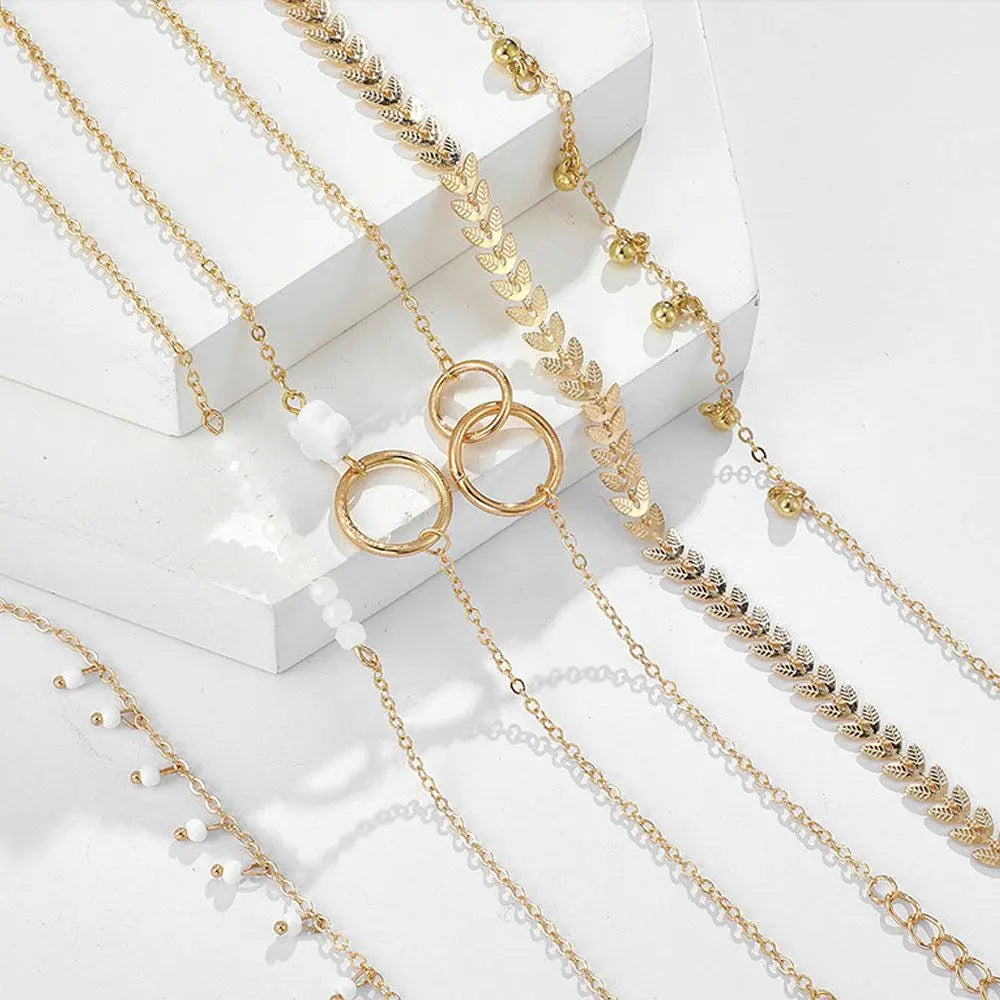 Ensemble de Bracelets Boho en Or