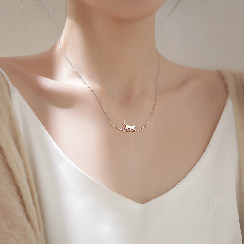 Collier de Chat Escalade en Argent