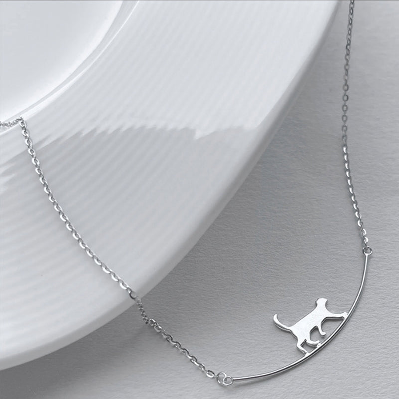 Collier de Chat Escalade en Argent