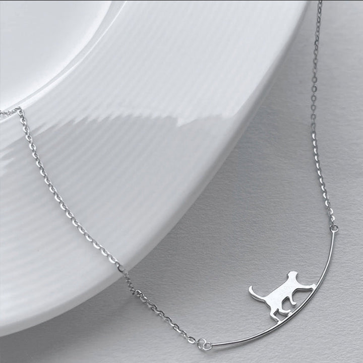 Collier de Chat Escalade en Argent
