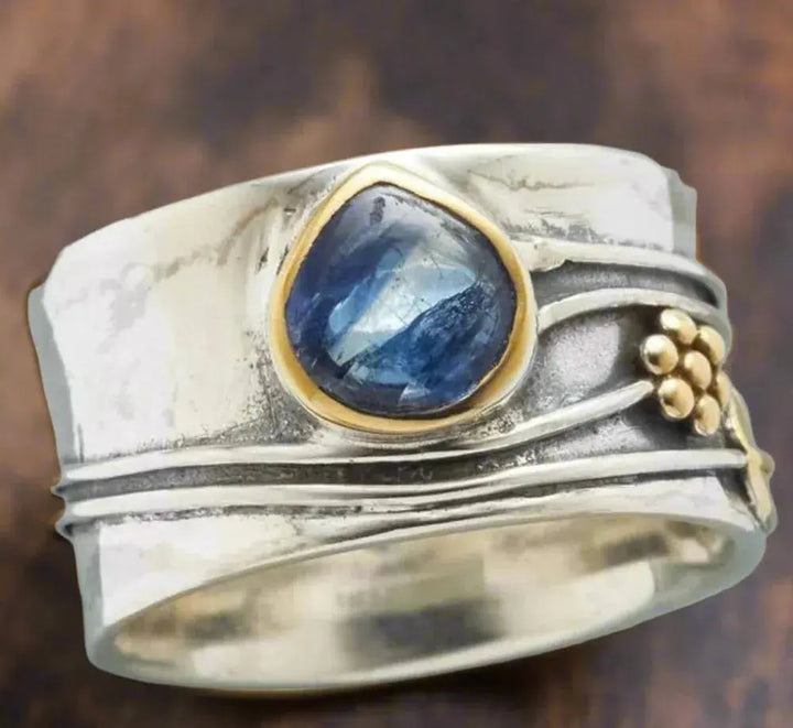 Bague Bohémienne de Méditation avec Pierre Précieuse