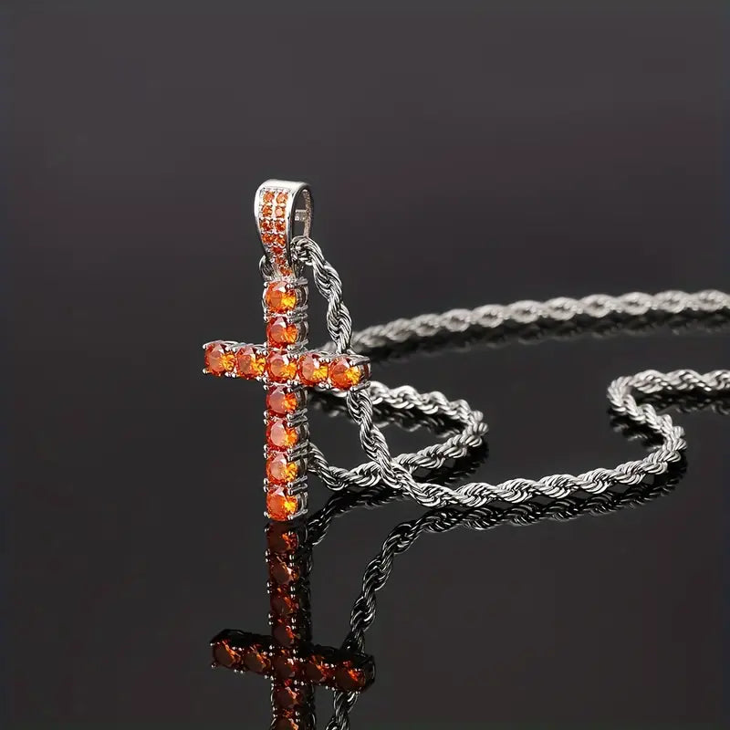 Collier avec Pendentif Croisé