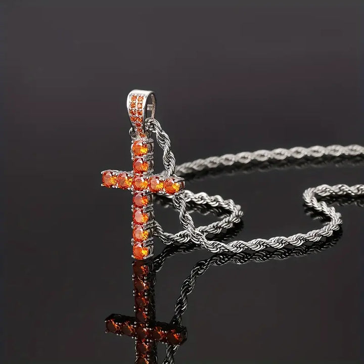 Collier avec Pendentif Croisé