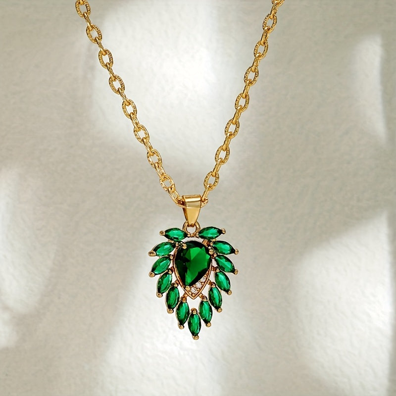 Collier Matilde Cœur d'Émeraude
