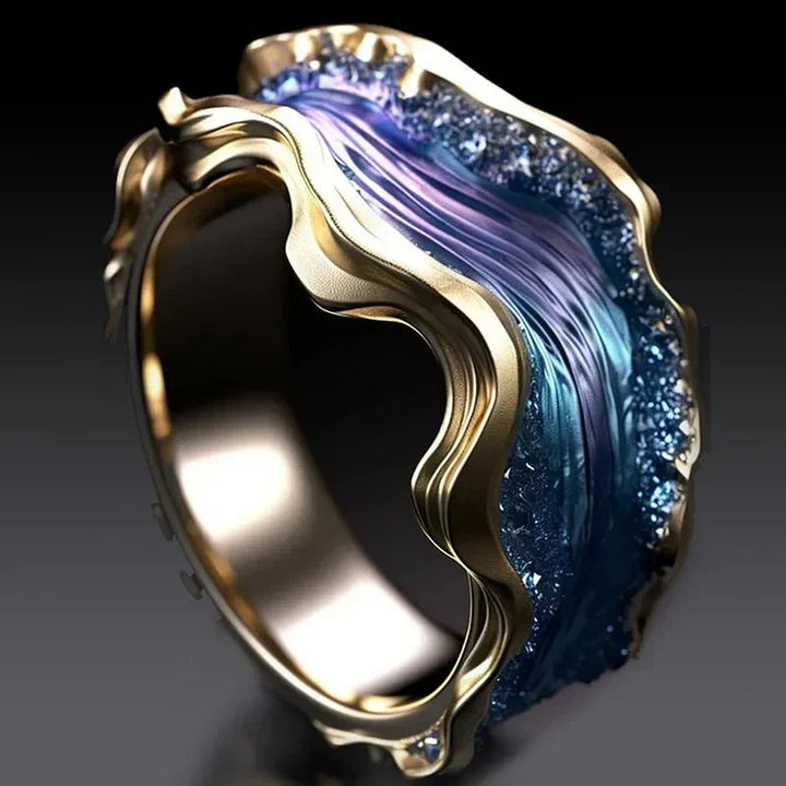 Bague Vintage Océan Doré