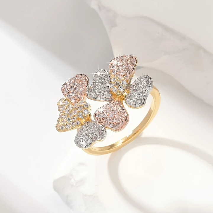 Bague Dorée Heller avec Éléments Naturels