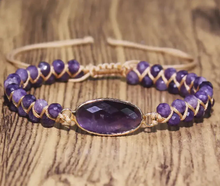 Bracelet en Améthyste Élégant