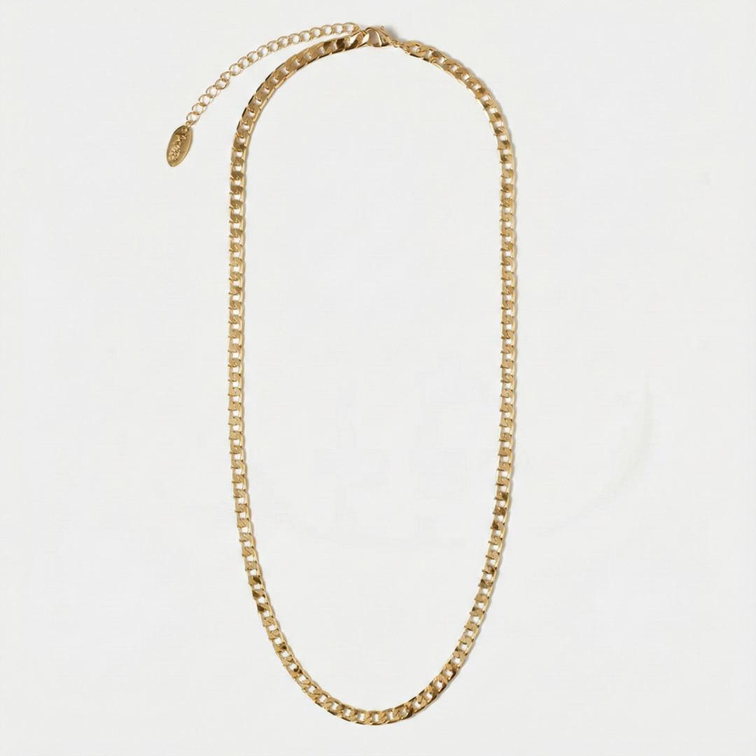 Collier à maillons plats