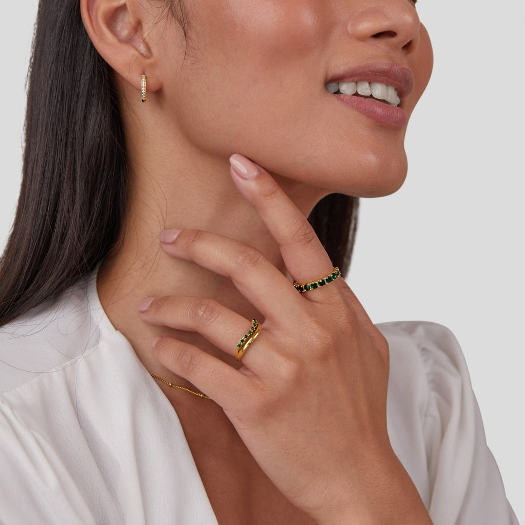 Elisa – Bague à double tour élégante