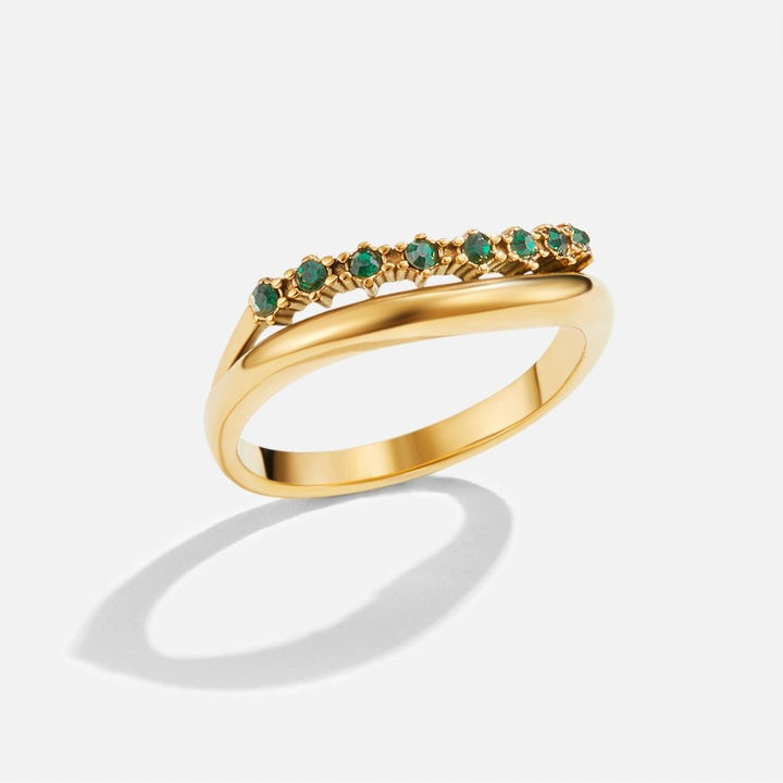 Elisa – Bague à double tour élégante