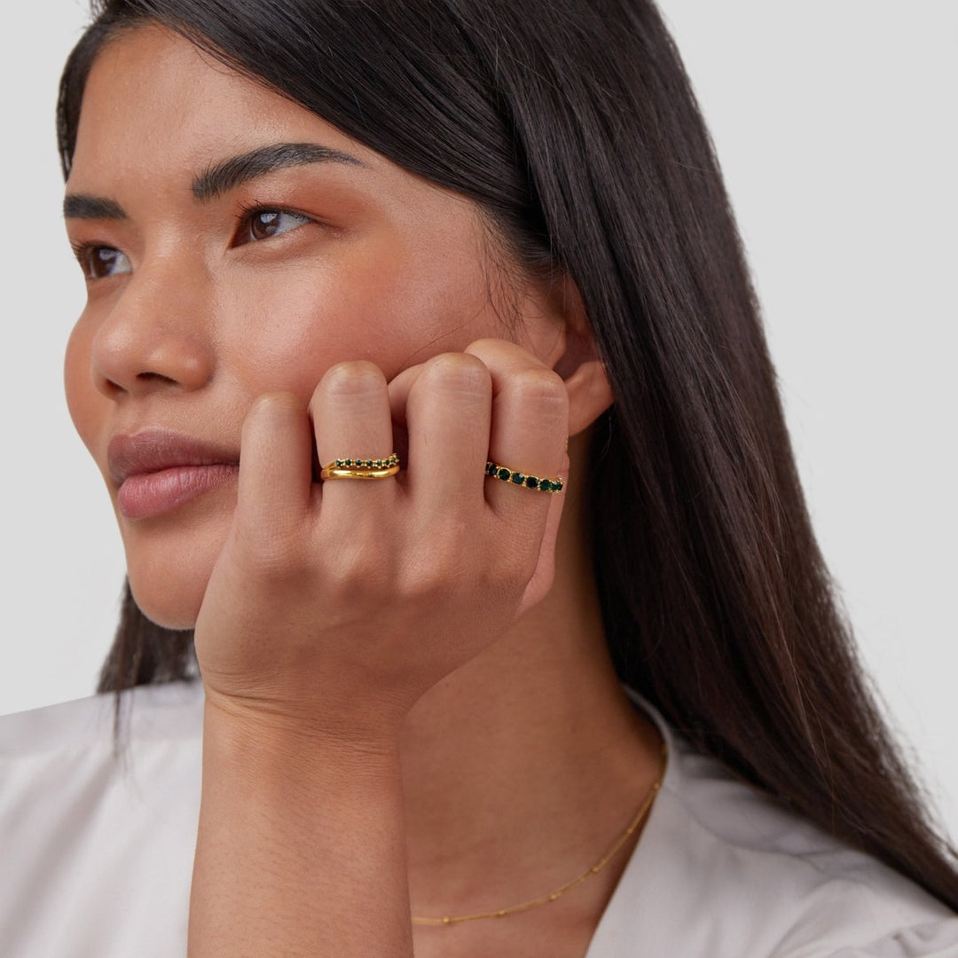 Elisa – Bague à double tour élégante