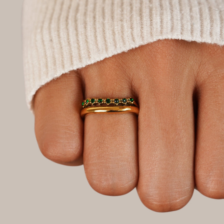 Elisa – Bague à double tour élégante