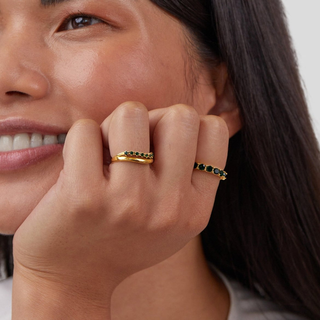 Elisa – Bague à double tour élégante