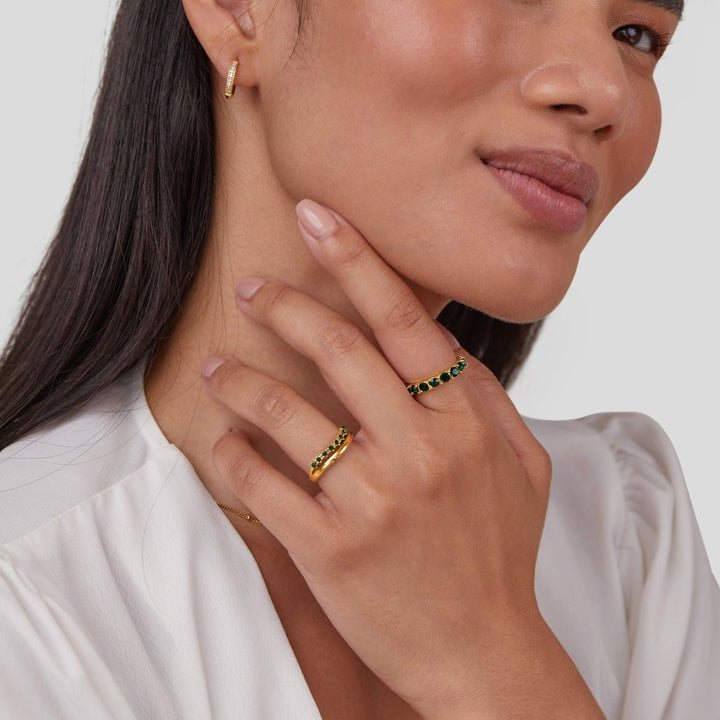 Elisa – Bague à double tour élégante