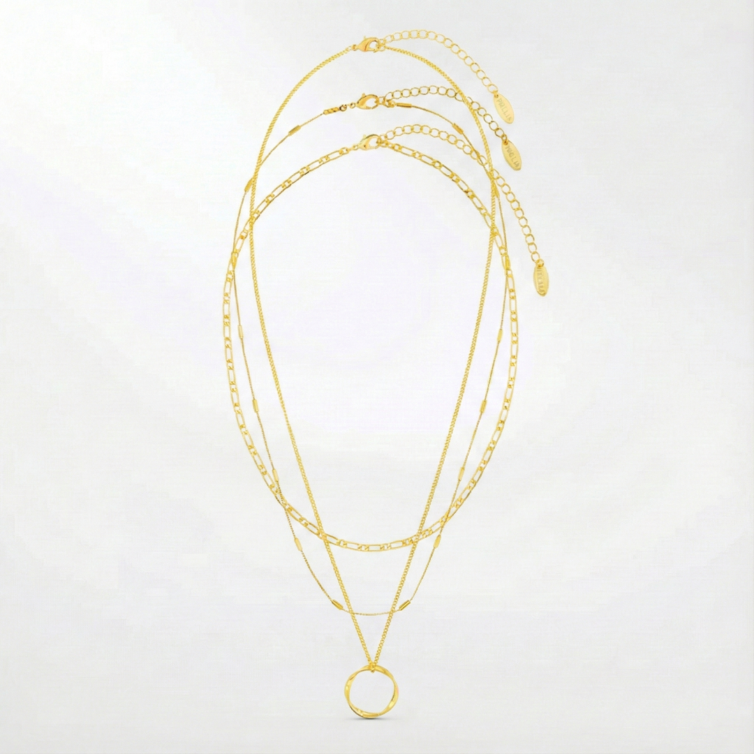 Collier ouvert à trois rangs