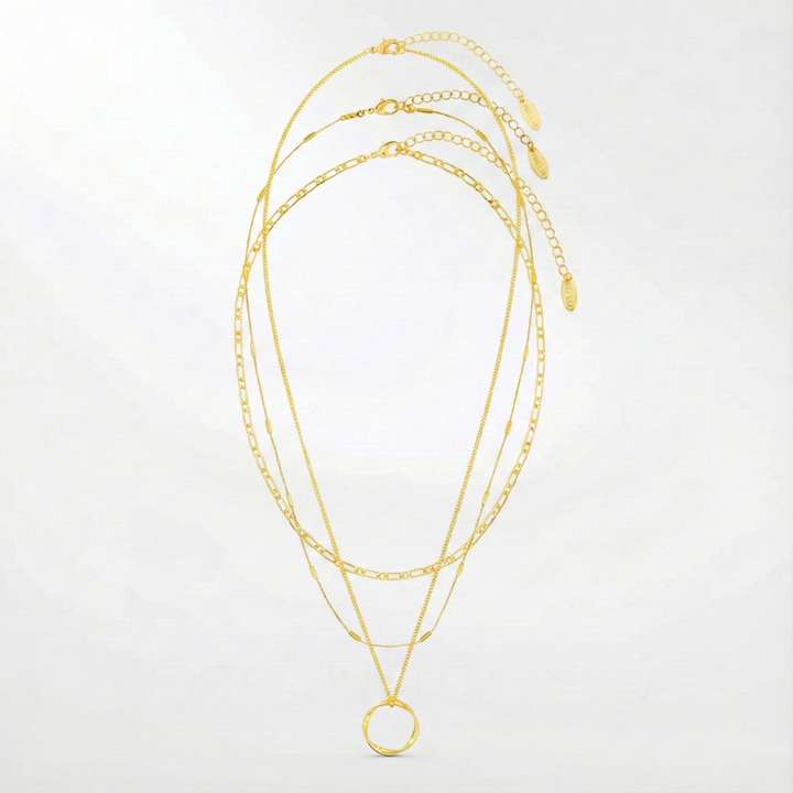 Collier ouvert à trois rangs