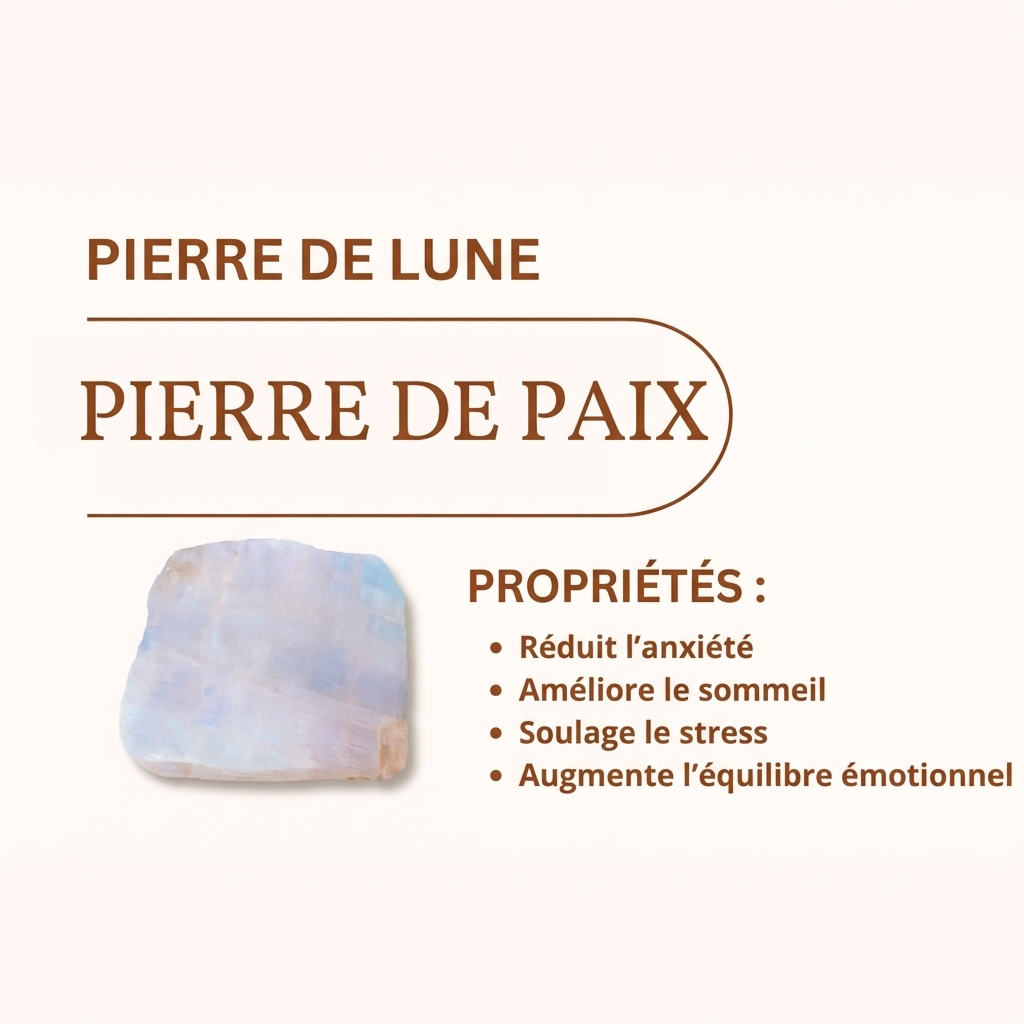 Collier avec Pendentif Hibou en Pierre de Lune