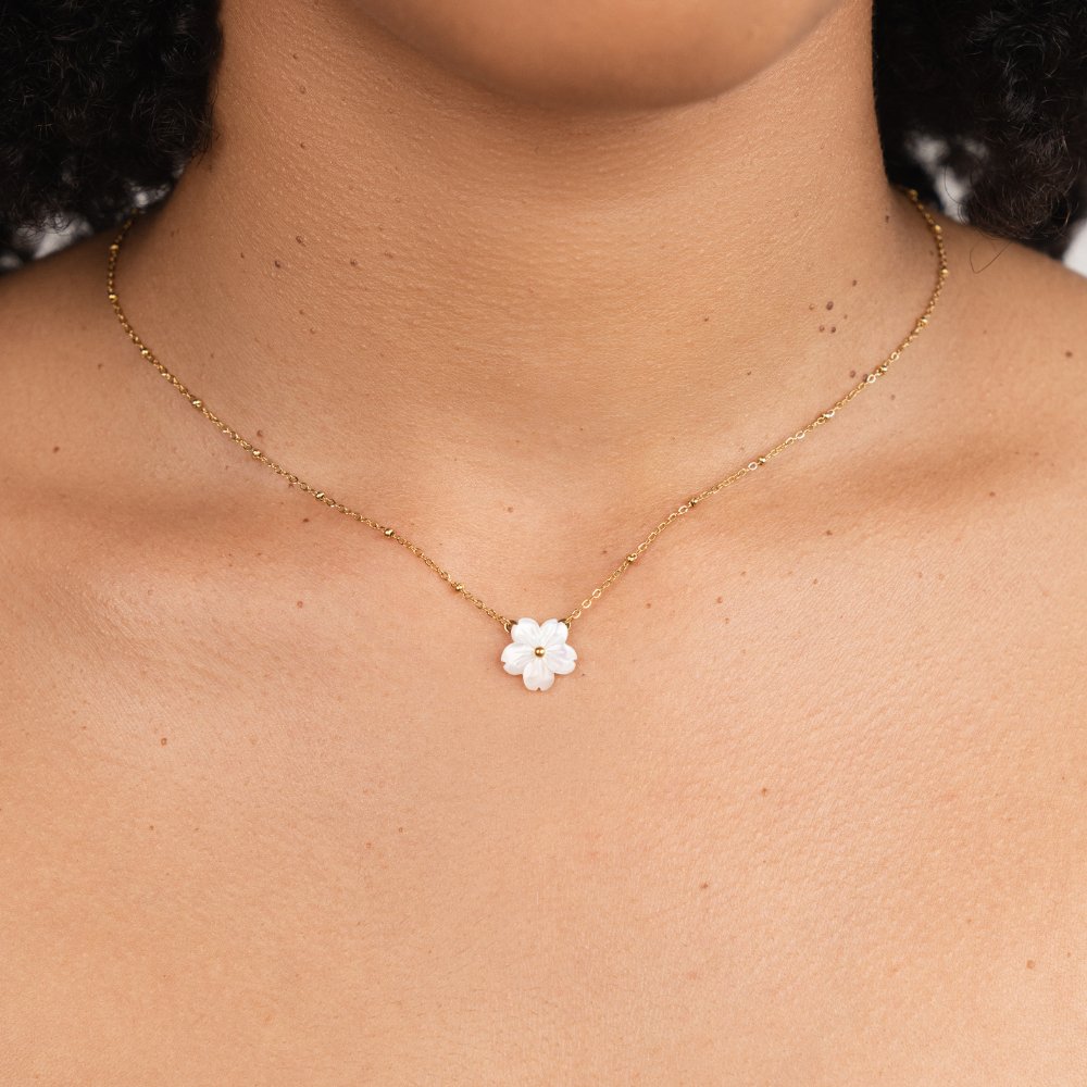 Jana – Collier double avec pendentif rond