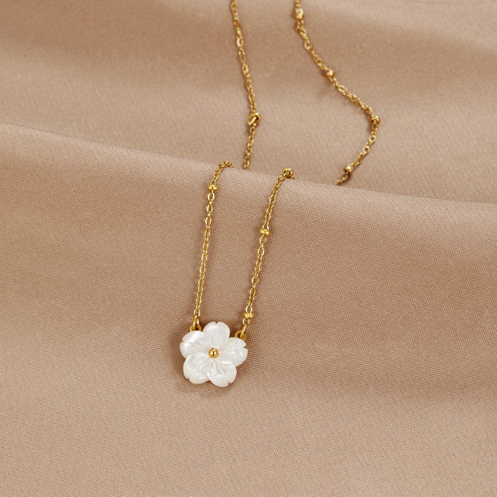Jana – Collier double avec pendentif rond